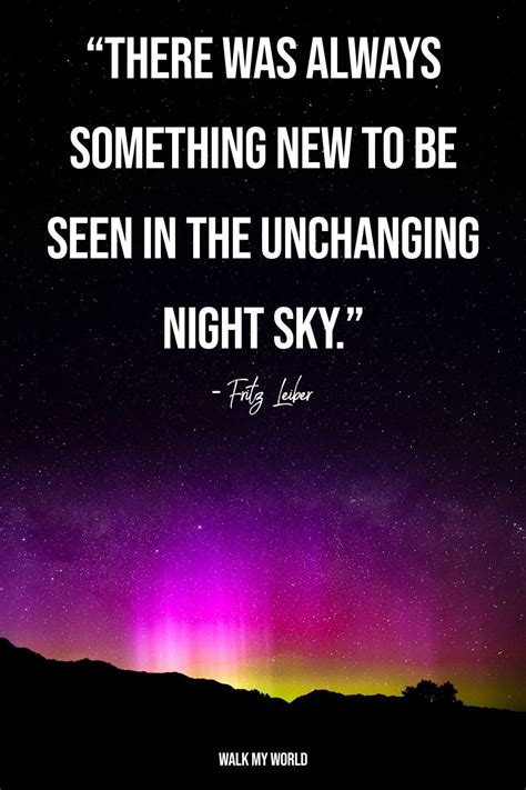 beautiful night sky quotes.